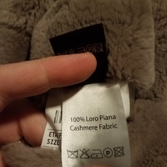 Mens 100% cashmere jacket w/rabbit fur collar + interior body - Picture 4 of 4